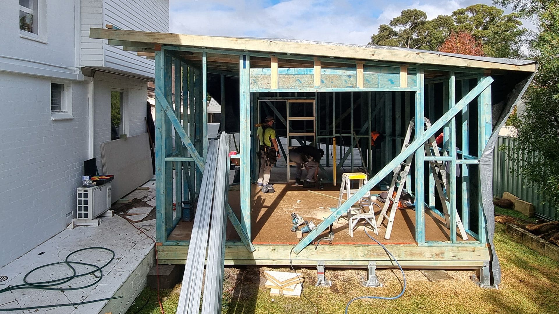 granny flat under construction