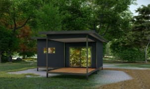 ONE BED, ONE BATHROOM X-LARGE MODULAR SUITE WITH DEDICATED LIVING AND DECK